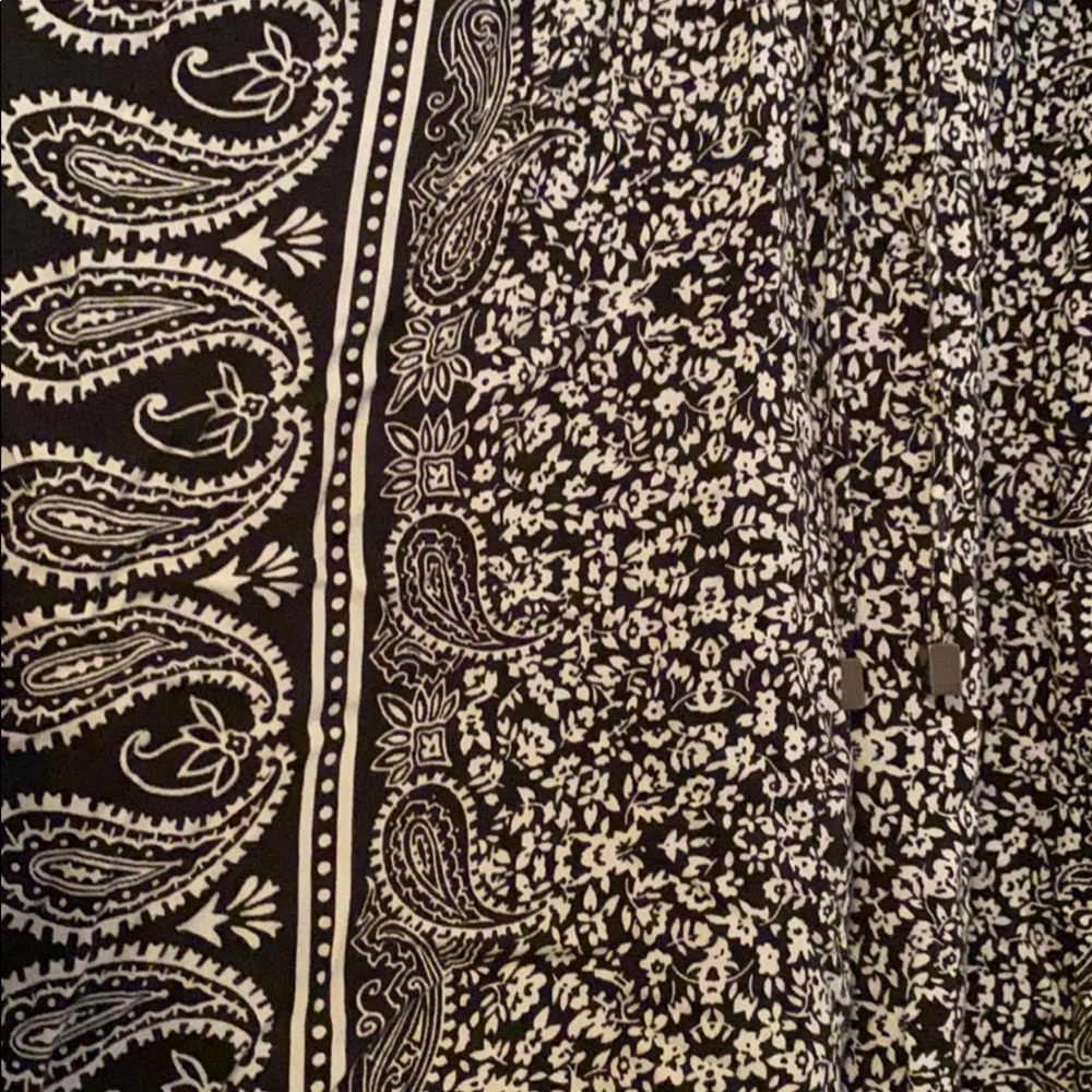 Black and White Flowy Pants